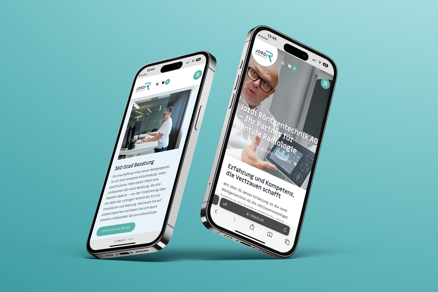 Technik, klar positioniert